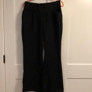 Black maternity dress pants